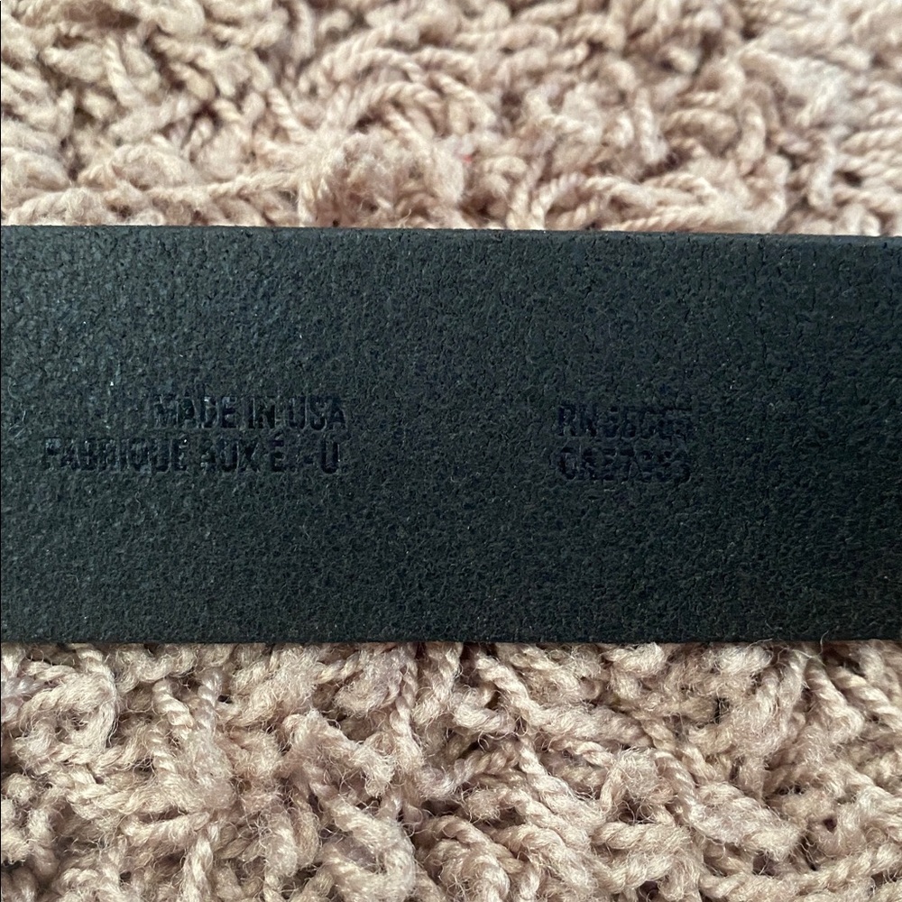 Men’s 1901 Leather Belt Black Size 34 - Picture 5 of 6